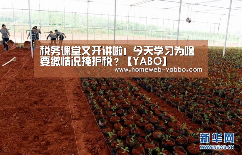 税务课堂又开讲啦!今天学习为啥要缴情况掩护税?【YABO】(图3) 亚博娱乐